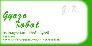 gyozo kobol business card
